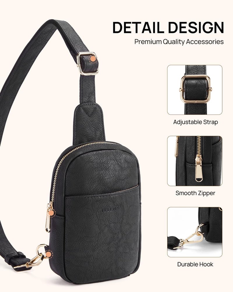 Telena Crossbody Bags for Women Leather Cross Body Sling Bag for Woman Travel - Image 5